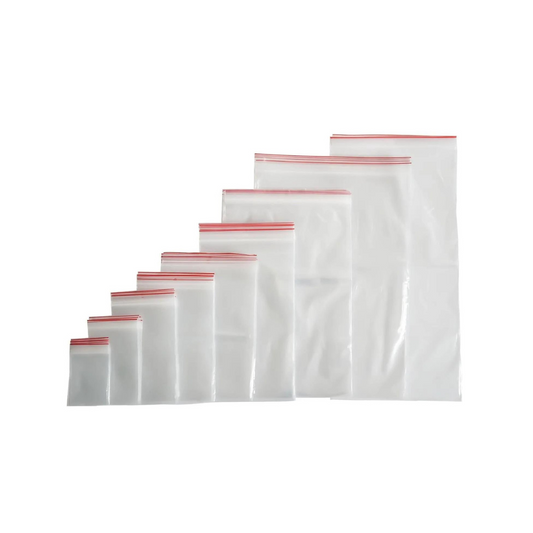 CLEAR LDPE ZIP LOCK BAGS (100/pack)